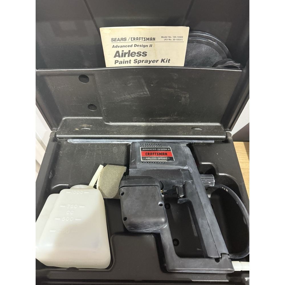 CRAFTSMAN Airless Spray Painter Advanced Design II w Case 165.15502